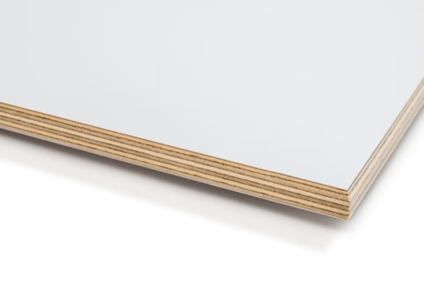 White Matt Melamine Faced Birch Plywood - Sizes: 2440x1220mm (12mm & 18mm)